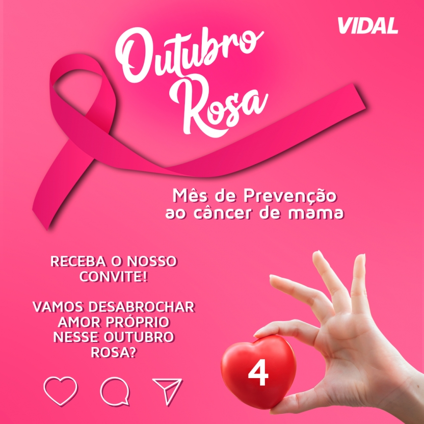 OUTUBRO ROSA � TEMPO DE DESABROCHAR NOSSO AMOR PR�PRIO