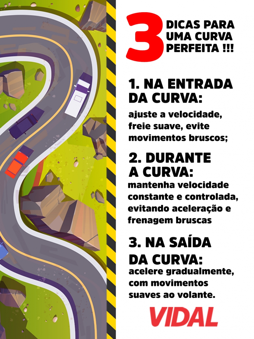 As curvas requerem aten��o redobrada dos motoristas.�