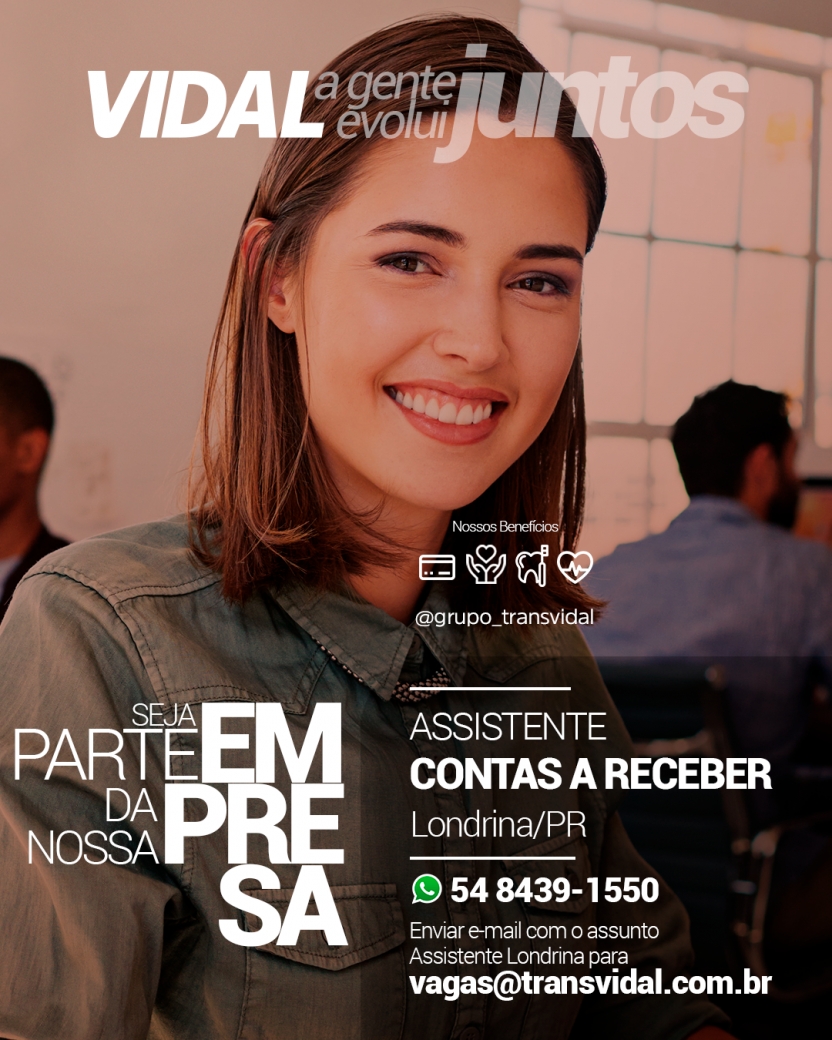 LONDRINA: ASSISTENTE CONTAS A RECEBER 
