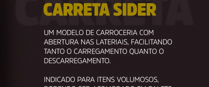 TIPOS DE CARROCERIAS - CARRETA SIDER