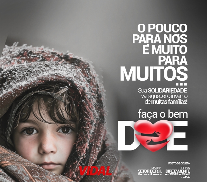 Campanha do Agasalho 2024 do Grupo Vidal chega a todas as agências no Brasil