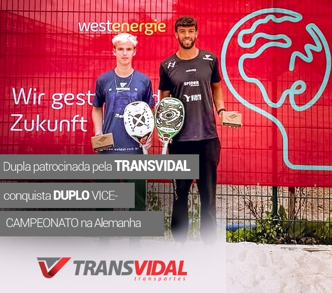 DUPLA PATROCINADA PELA TRANSVIDAL CONQUISTA CONQUISTA DUPLO VICE-CAMPEONATO NA ALEMANHA