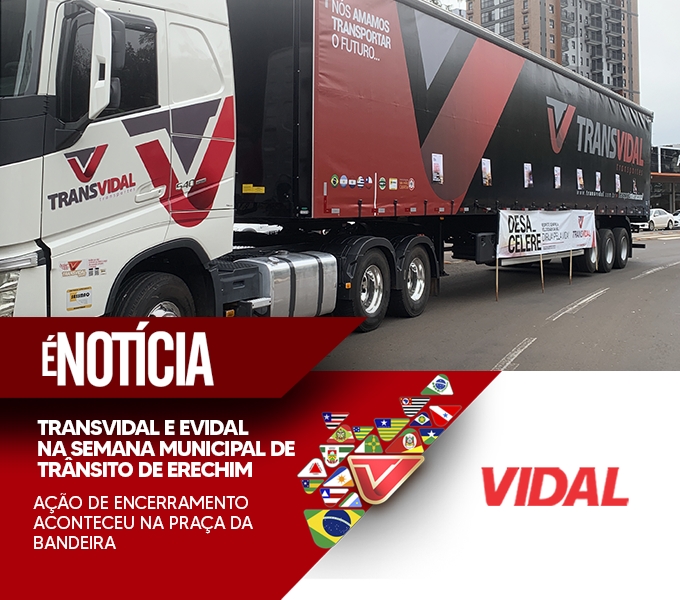 Transvidal e Evidal participam de ação de encerramento da Semana Municipal do Trânsito